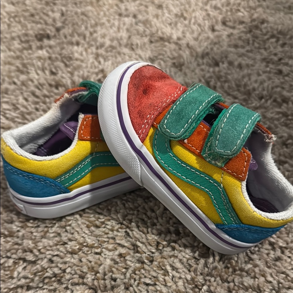 Colorful Vans Toddler Sneakers - Size 4.5